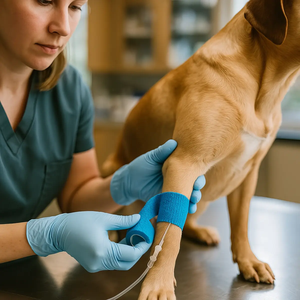 Procedimento ambulatorial veterinário (curativo) em Arraial d'Ajuda
